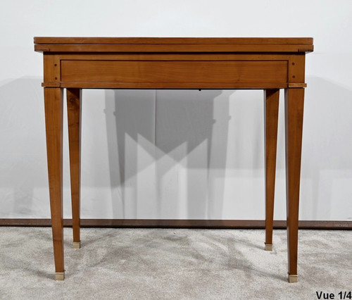 Console Table and Games in Cherry, Directoire style - 1st part of the 19th century