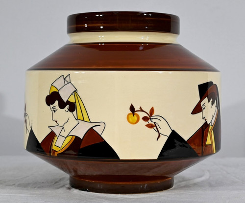 Earthenware cachepot, Hubaudière-Bousquet House – 1st part of the 20th century