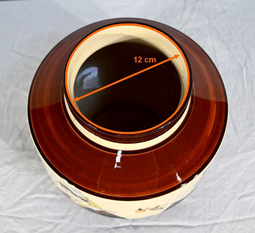 Earthenware cachepot, Hubaudière-Bousquet House – 1st part of the 20th century