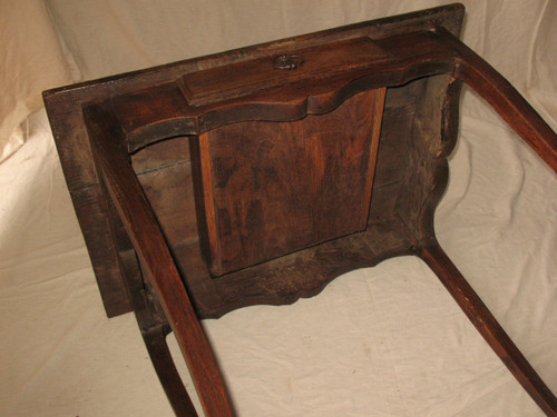 Small Louis XV period desk table in oak with an 18th century drawer