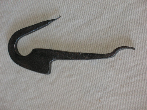 Full wrought iron door knocker hammer, 18th century