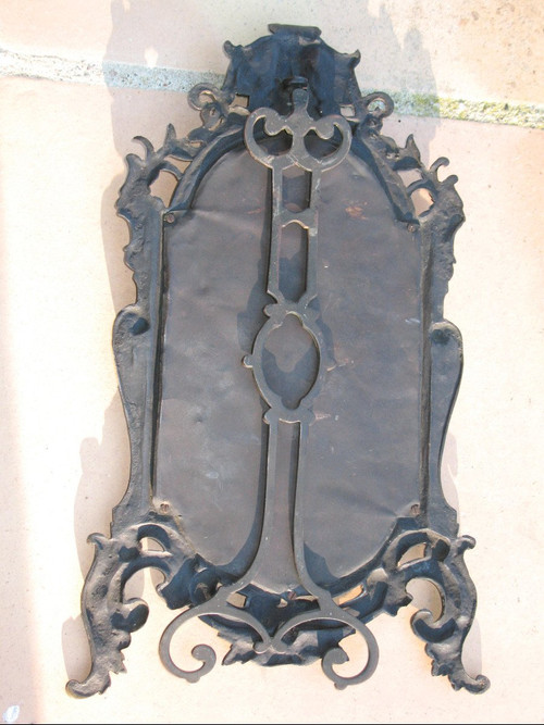 Miroir de table ou mural en bronze patiné de style Renaissance époque 19ème