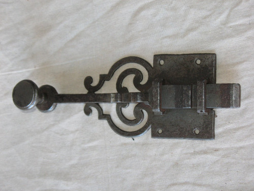 Collection of 8 cremone locks in wrought iron, 18th century