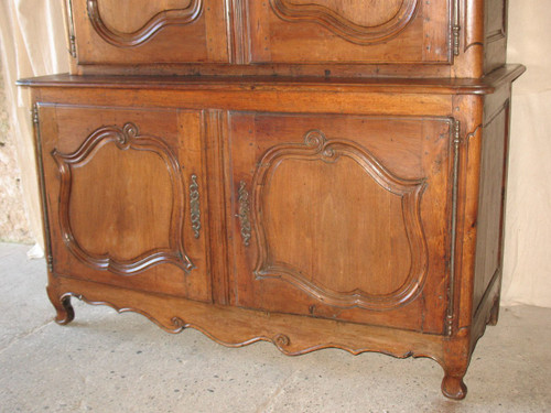 Buffet 2 corpi XVIII reggenza in legno di frutta Origine Ile de France