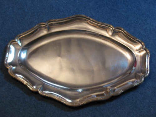 3 Louis XVI style silver metal dishes