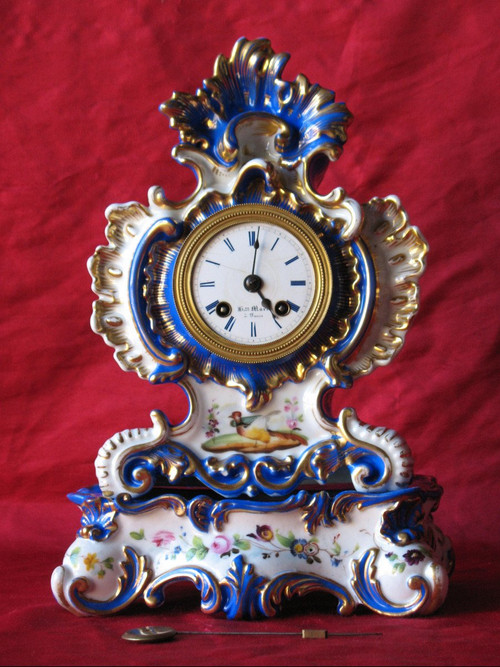 Orologio in porcellana di Parigi Jacob Petit XIX secolo