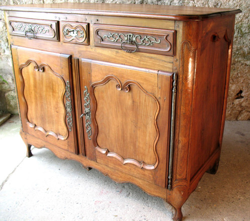 Regency period sideboard with 2 doors and 3 drawers Origin Saintonge 18th century