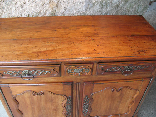 Regency period sideboard with 2 doors and 3 drawers Origin Saintonge 18th century