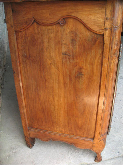 Regency period sideboard with 2 doors and 3 drawers Origin Saintonge 18th century