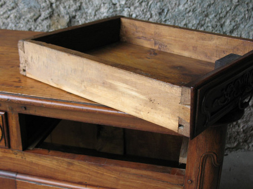 Regency period sideboard with 2 doors and 3 drawers Origin Saintonge 18th century