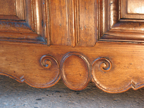 Credenza in rovere intagliato di epoca Regency (2 parti) del XVIII secolo