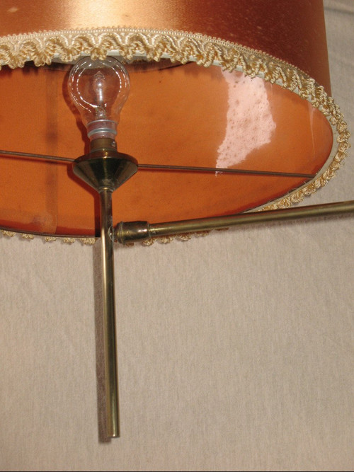 Tripod floor lamp or reading light with pendulum Lunel edition circa 1950