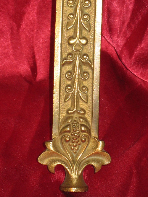 Processional cross in bronze from the 19th century