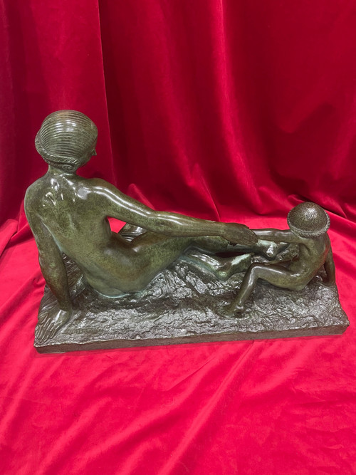 Bronze sculpture Art Deco 1930 Marcel BOURAINE 1886-1948