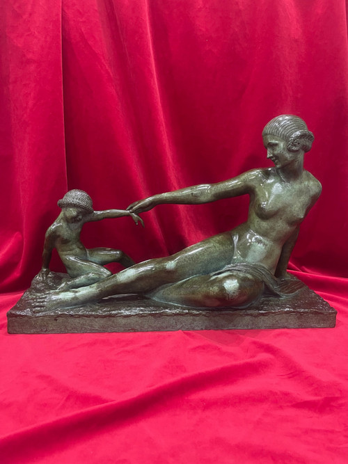 Bronze sculpture Art Deco 1930 Marcel BOURAINE 1886-1948