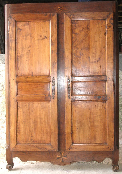 Chestnut woodwork with 2 doors and frame Origin Périgord 19th century