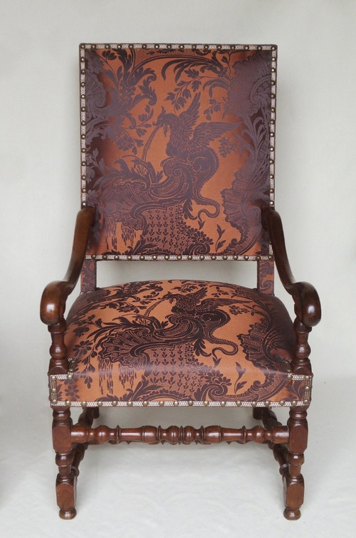 Pair of armchairs, Louis XIV period.