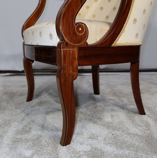 Pair of Rosewood Bergères, Charles X period - Early 19th century