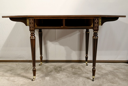 Rosewood table, Louis XVI style, Napoleon III period - Mid-19th century