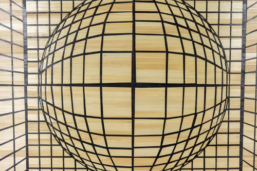 Kinetic Panel In Straw Marquetry, Contemporary Work, LS5434