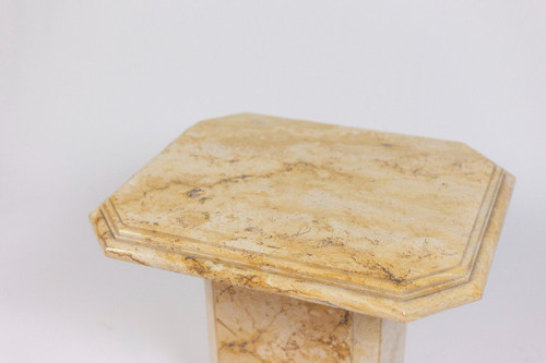 Pair Of Side Tables In Siena Marble, 1970s, Ls5581404c