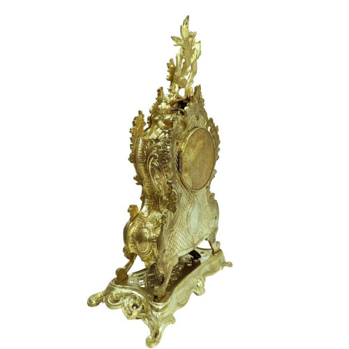 Napoleon III. Porzellanteller mit Bronzebesatz aus dem 19. Jahrhundert