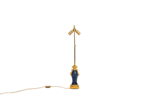 Lampe aus Porzellan und Bronze, um 1880, LS5210151B