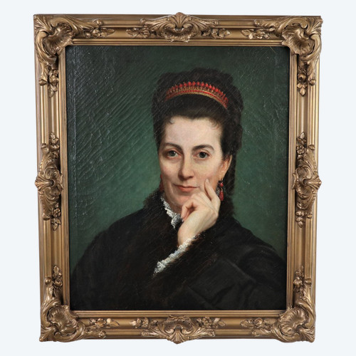 Portrait De Filshyma De Lobel Mahy, Dated, Signed, Louise Landré