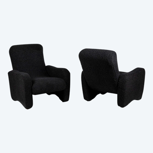 Paire De Fauteuils « Lounge », Années 1970, LS53691012D