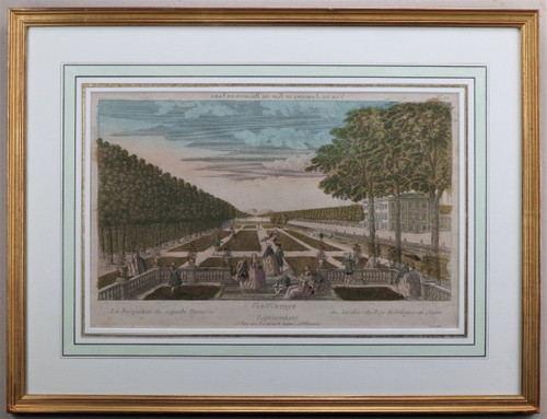 Set Of 18 18th Century Framed Optical Views