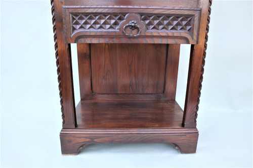 Neo-gothic Style Carved Oak Dresser