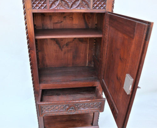 Neo-gothic Style Carved Oak Dresser