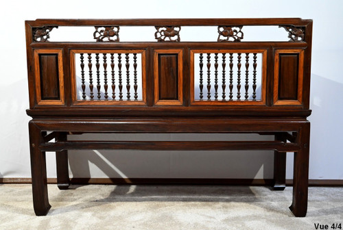 Small Indochinese Rosewood Bench Seat - Late 19th century