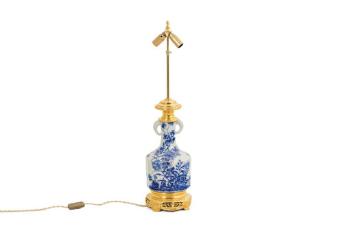 Japanese Porcelain And Gilt Bronze Lamp, Circa 1880, LS5095331A