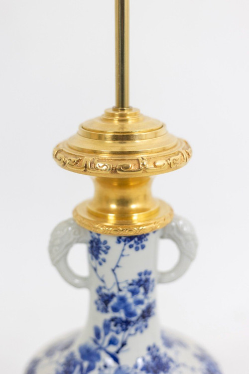 Japanese Porcelain And Gilt Bronze Lamp, Circa 1880, LS5095331A