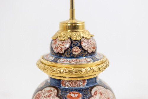 Lampe aus Imari-Porzellan und vergoldeter Bronze, um 1880, LS5057431B