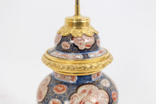 Lampe aus Imari-Porzellan und vergoldeter Bronze, um 1880, LS5057431B