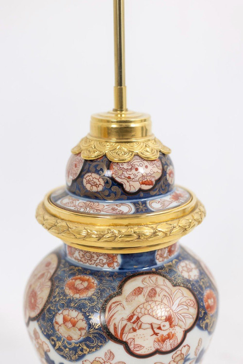 Lampe aus Imari-Porzellan und vergoldeter Bronze, um 1880, LS5057431B