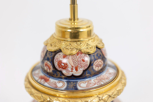 Lampe aus Imari-Porzellan und vergoldeter Bronze, um 1880, LS5057431B