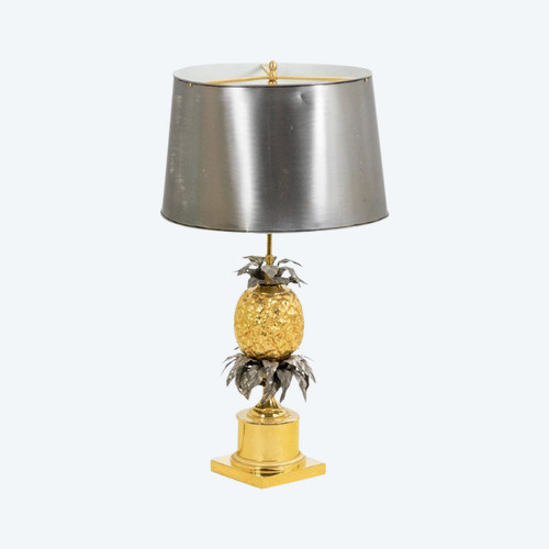 Maison Charles, "Pineapple" Bronze Lamp, 1960s, LS4875454