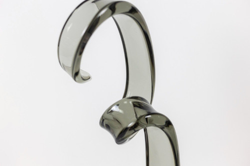 Alfredo Rossi, Sculpture Volute En Verre Fumé, Années 1970, LS5190271A