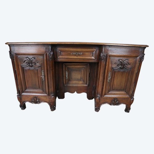 Regency Walnut Pedestal Desk