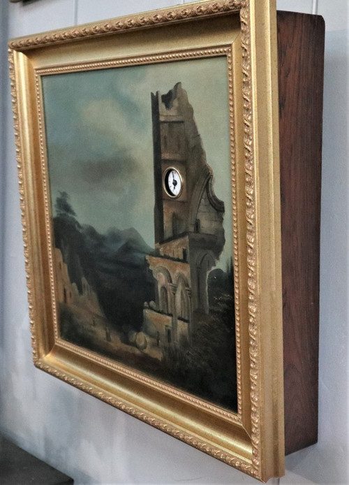 Tableau Horloge, XIXeme Siècle In Perfect condition, Gilded molded frame