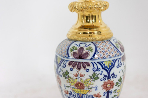 Delft Earthenware Lamp, 19th Century, LS4874583C