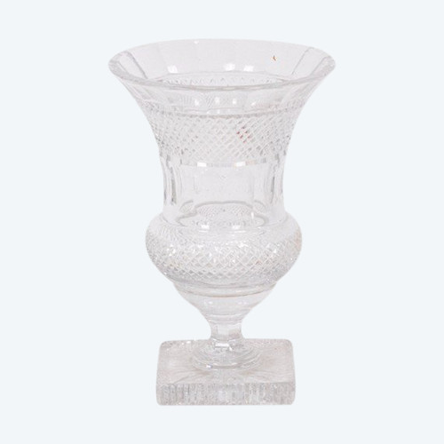 Medici Shaped Crystal Vase, 20th Century, LS5288301A