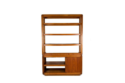 Pierre Chapo, Elm Shelving Unit, 1960s, LS51192231A