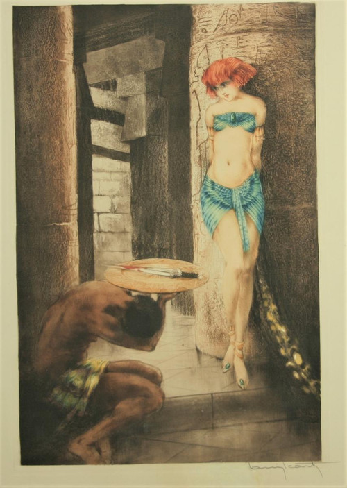 Louis Icart, Salome, Color Print, Framed, 1928.