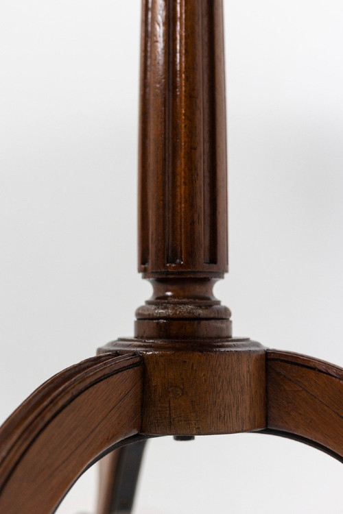 Directoire Style Pedestal Table In Mahogany And Marble, Circa 1900, 5058121