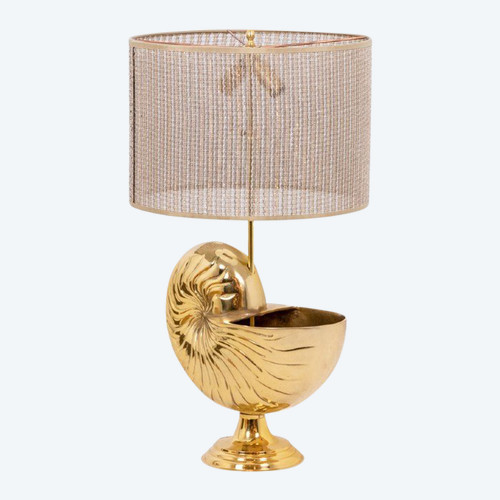 Nautilus lamp in gilded bronze, 1970s, LS4768416