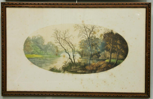 Pair of Framed Color Etchings